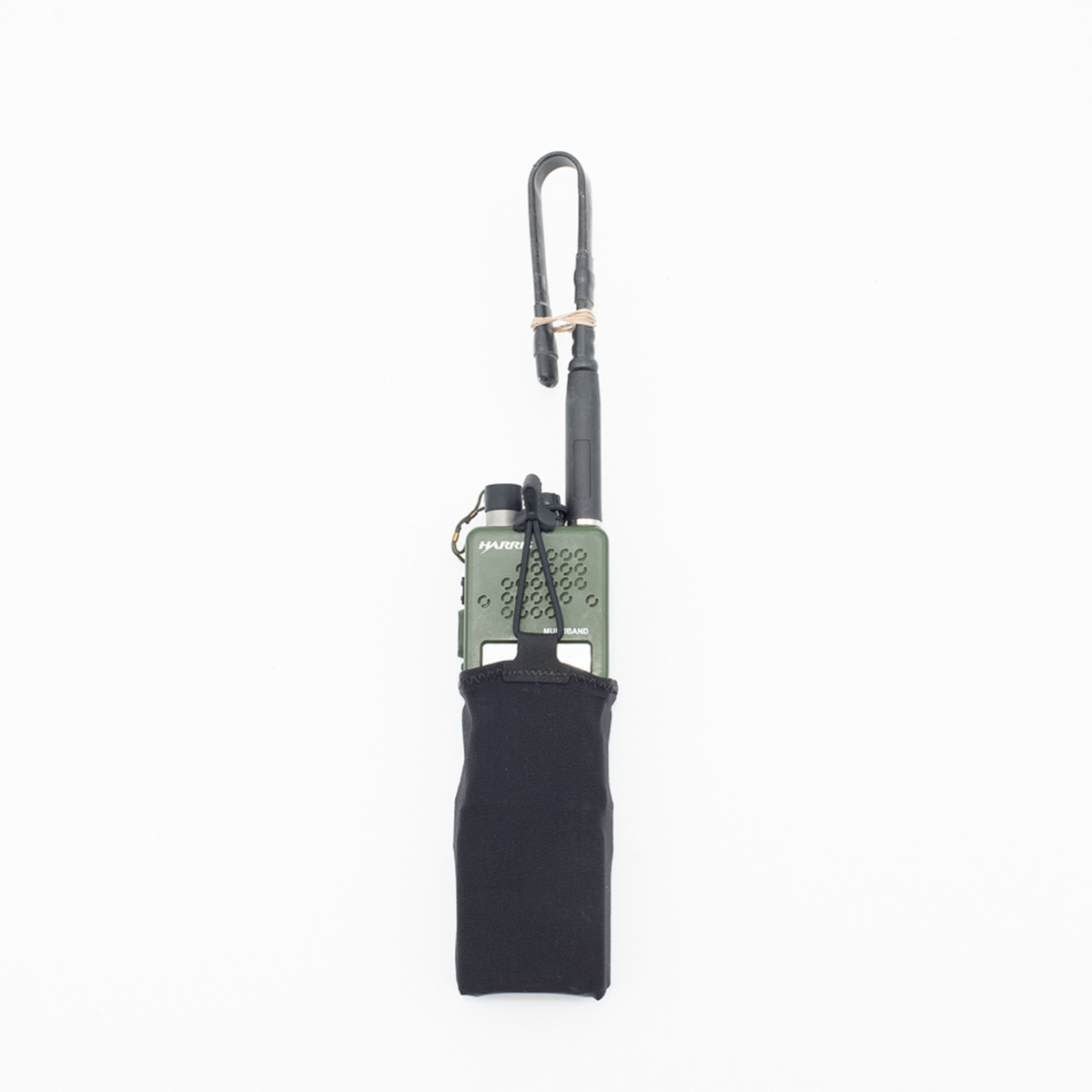 Haley Strategic Thorax Chicken Strap Radio Pouch — Black, product view 1
