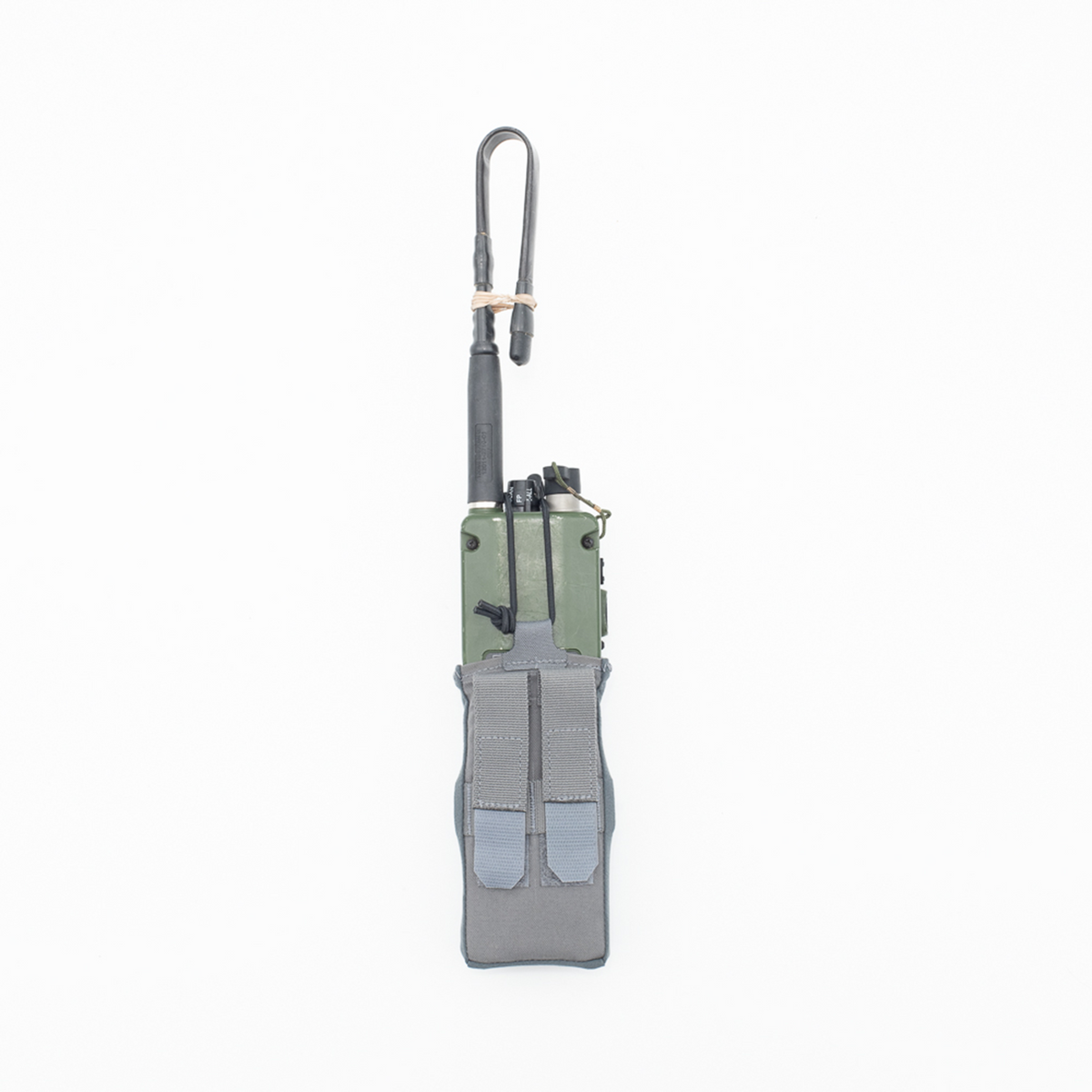 Haley Strategic Thorax Chicken Strap Radio Pouch — Grey, product view 2