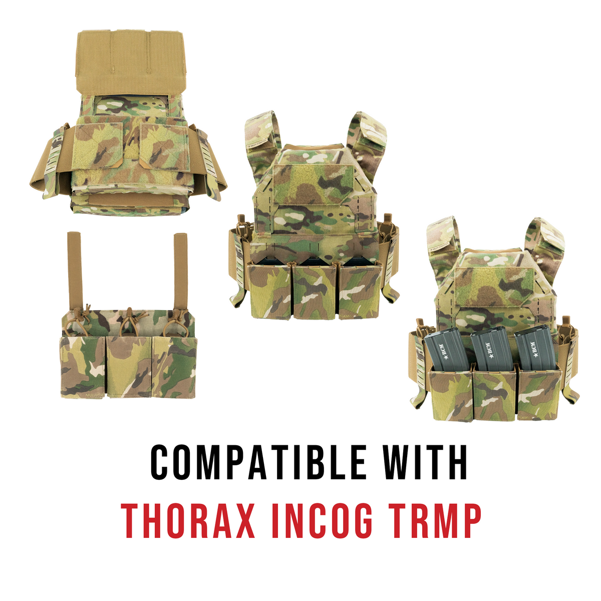 Haley Strategic Thorax Incog Plate Bags — Multicam, product view 5