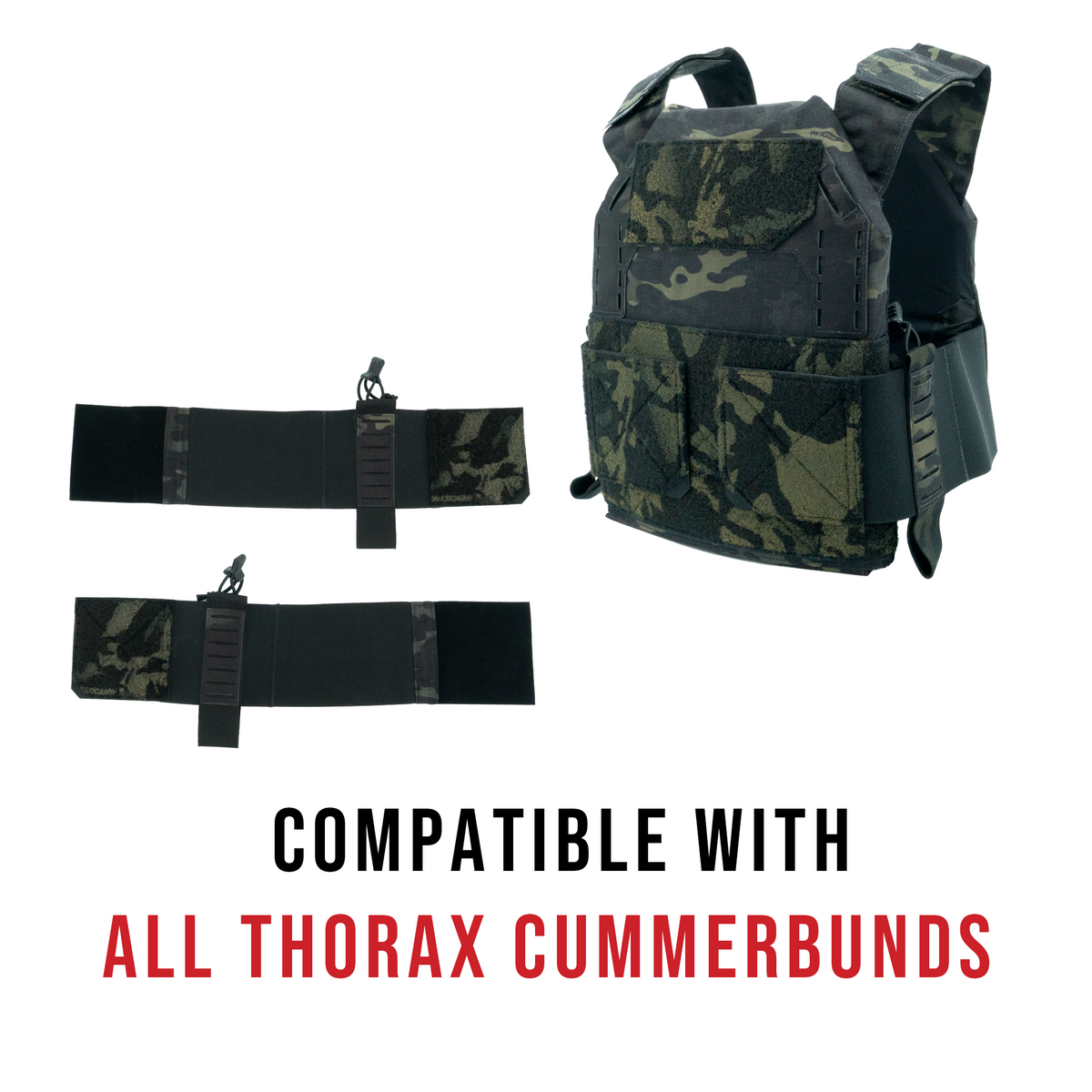 Haley Strategic Thorax Incog Plate Bags — Multicam Black, product view 3