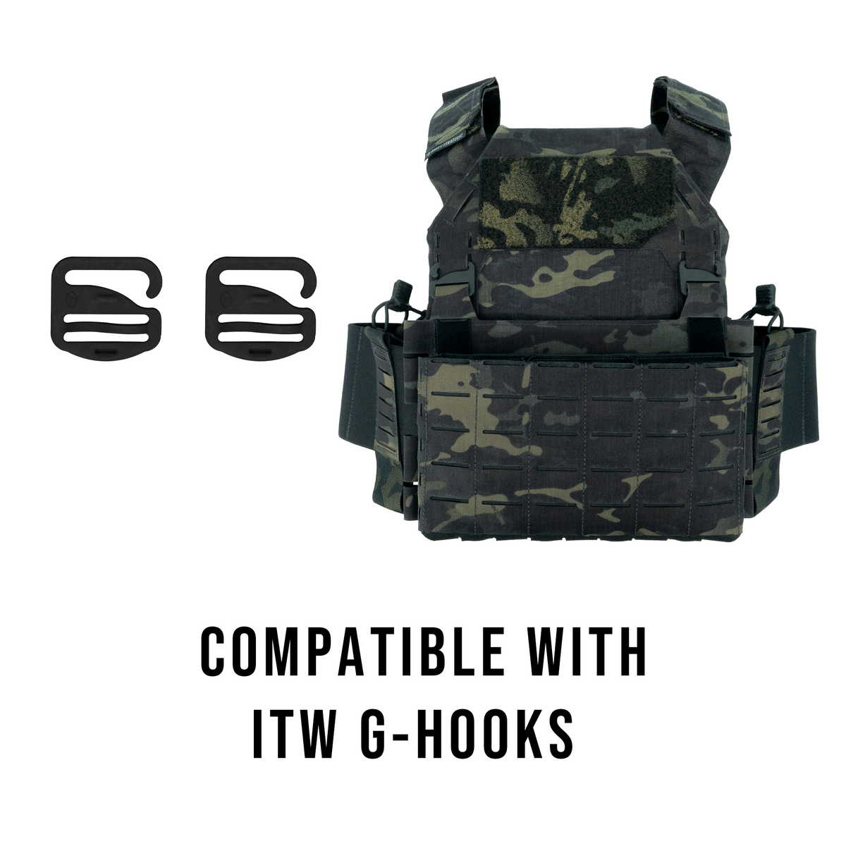 Haley Strategic Thorax Incog Plate Bags — Multicam Black, product view 6