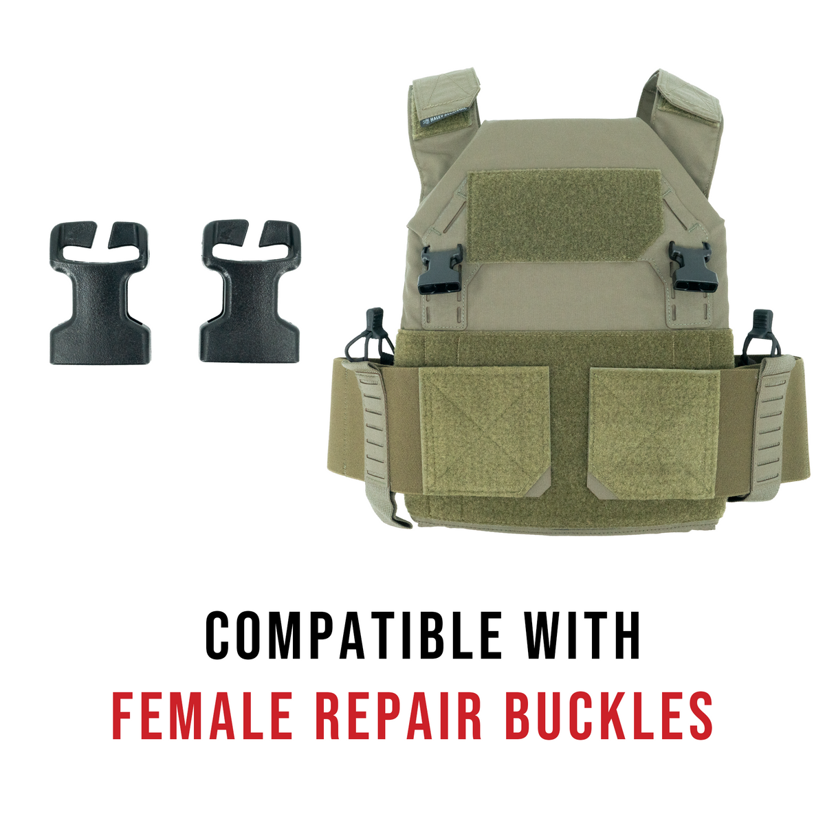 Haley Strategic Thorax Incog Plate Bags — Ranger Green, product view 5