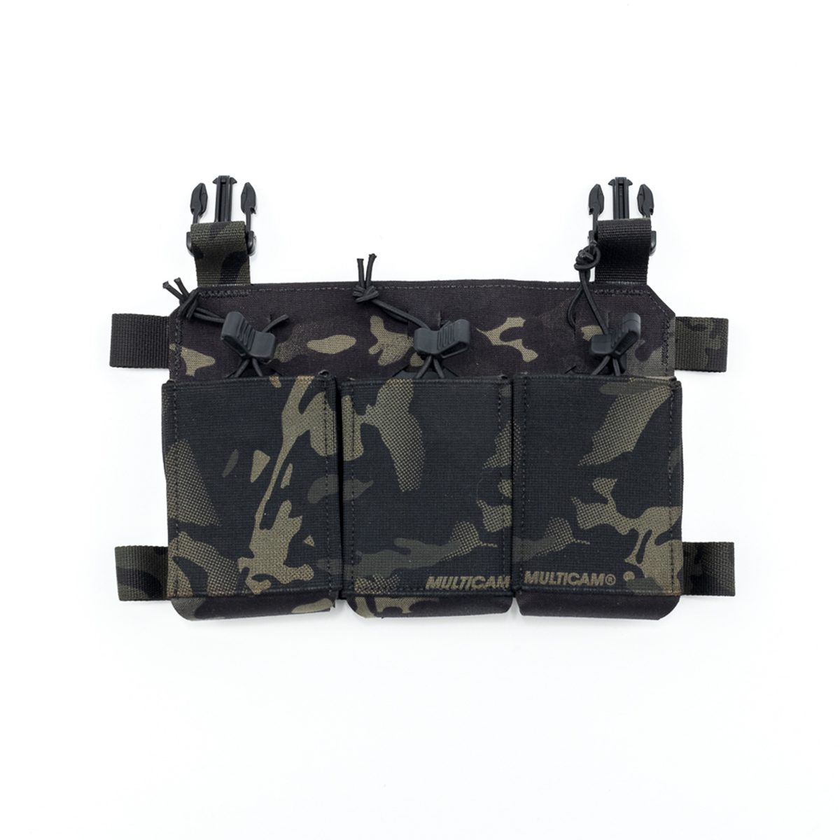 Haley Strategic Thorax Triple Rifle Mag Placard w/ MP2 — Multicam Black, product view 1 #color_multicam black