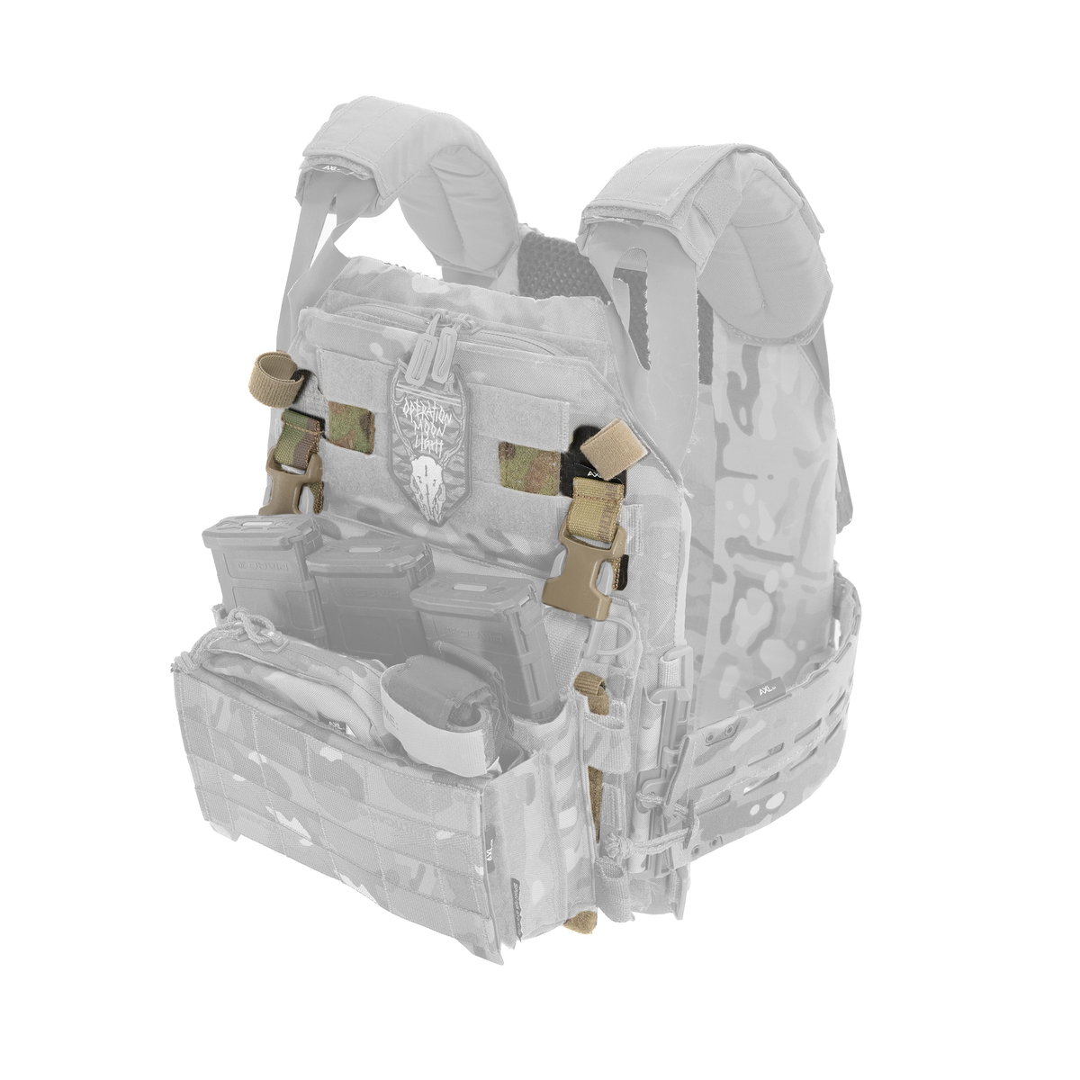 AXL Advanced AVP for JPC / MOLLE with Loop Field – Multicam – highlighted patterned placard adapter