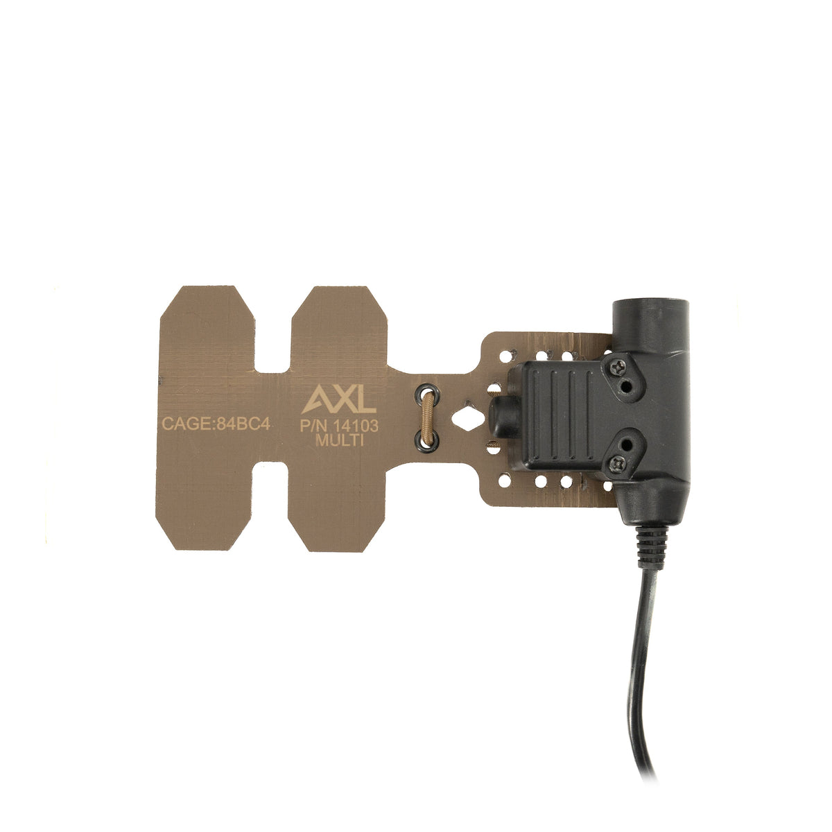 AXL Advanced CommSled MultiMount – Coyote Brown – coyote MultiMount with PTT