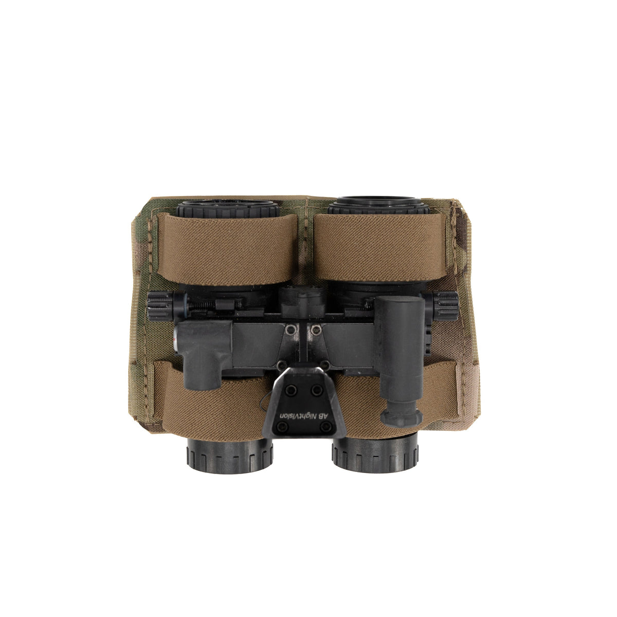 AXL Advanced NOD’s Nest – Multicam – pattern visible behind optics and tan elastic