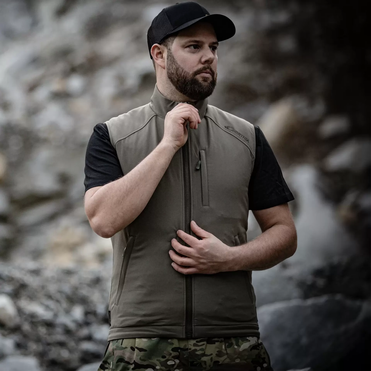 Carinthia Loftshell Climate Vest — Black
