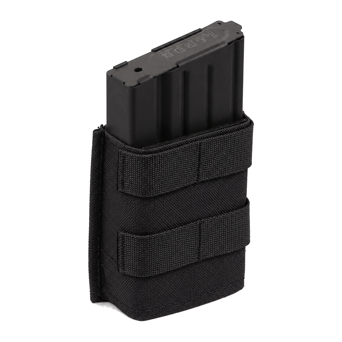 Esstac 7.62 Single KYWI Midlength - Black / Webbing - colour illustration based on Esstac manufacturer photograph