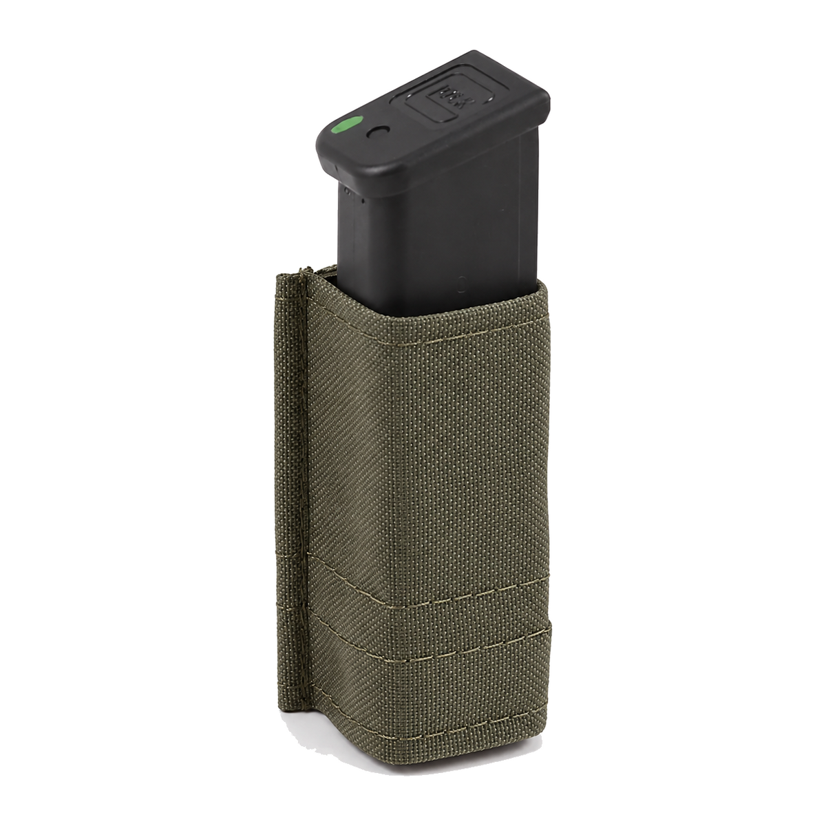 Esstac Single Pistol KYWI Pouch - Ranger Green - colour illustration based on Esstac manufacturer photograph