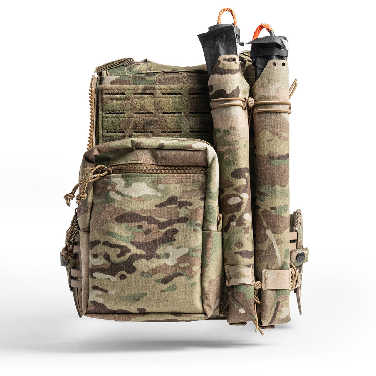 Spiritus Systems LV-120 Plate Carrier Kit in MultiCam – Rückansicht des ausgerüsteten Plate-Carrier-Kits #color_multicam