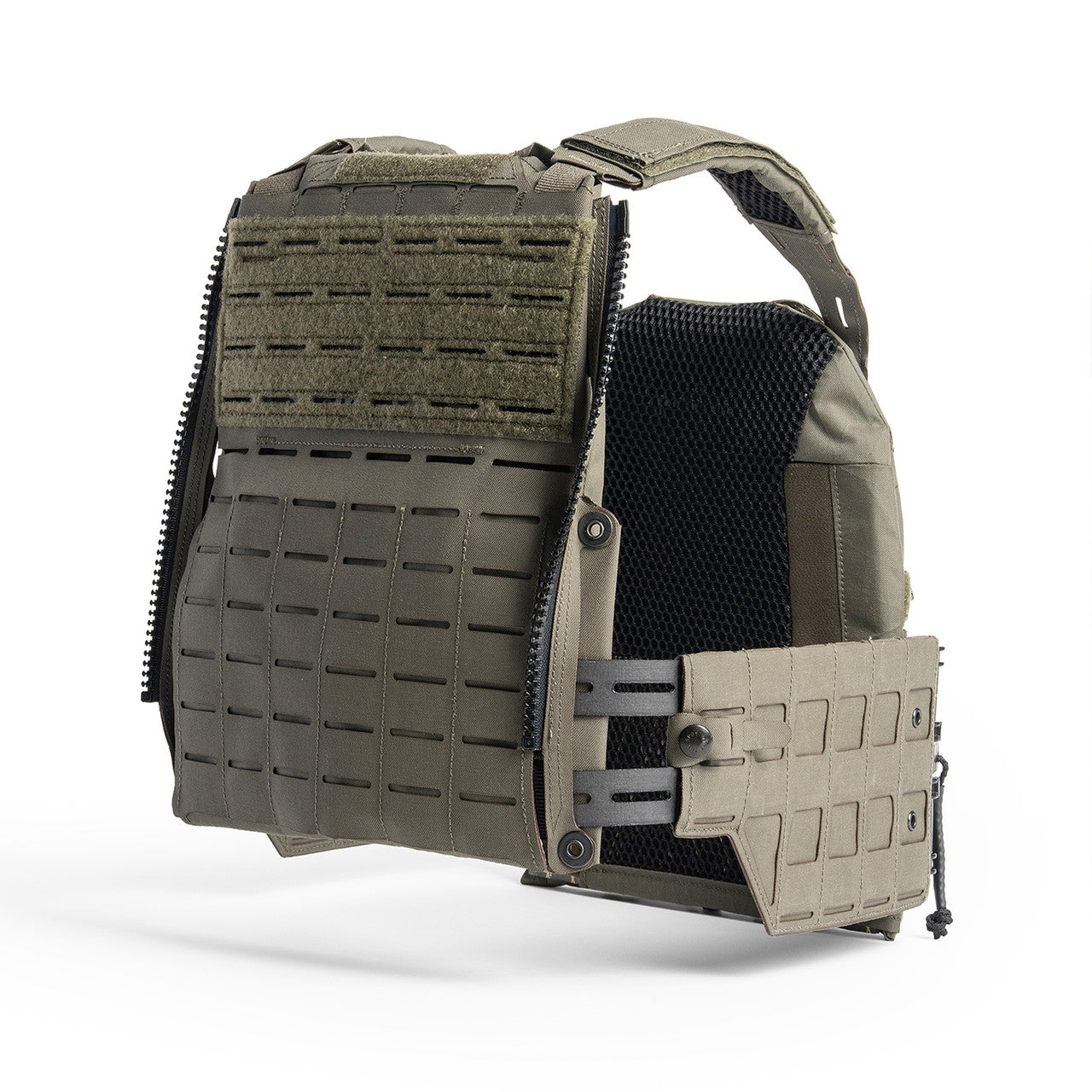 Spiritus Systems LV-120 Plate Carrier Kit in Ranger Green – Dreiviertelansicht von hinten #color_ranger green
