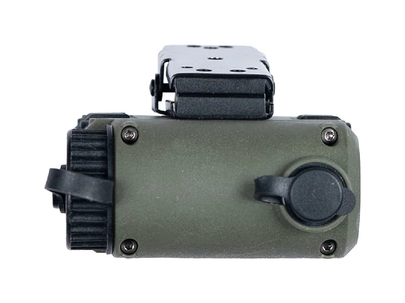 Falconclaw PTT in Adaptive Green – Unterseite mit Funkgeräteanschluss