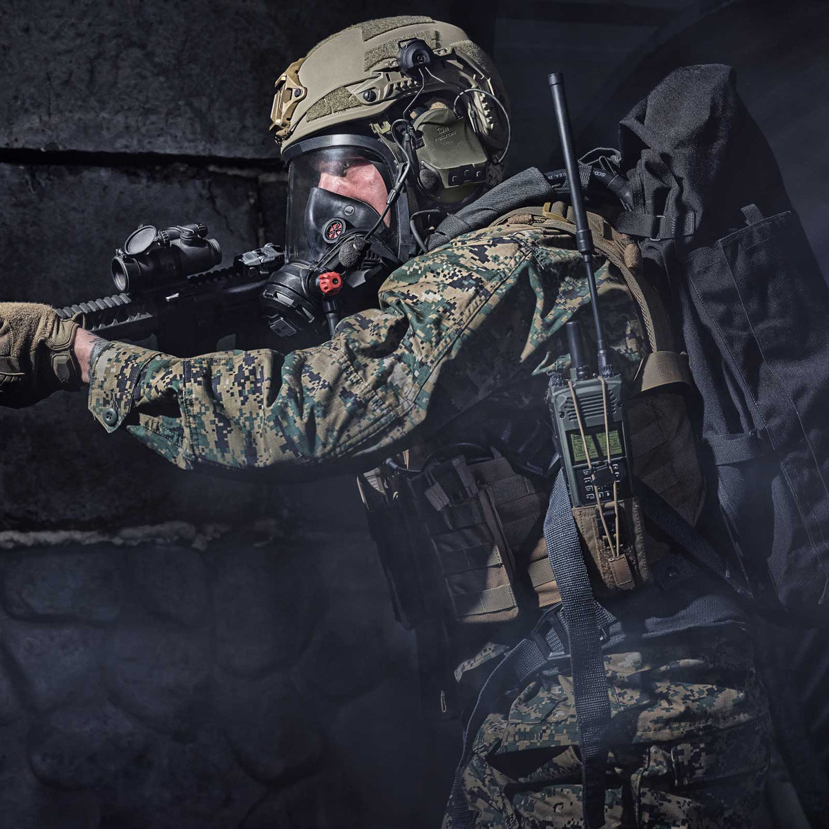 3M Peltor ComTac IX NIB Dual-COM SCU MT14H419A-108