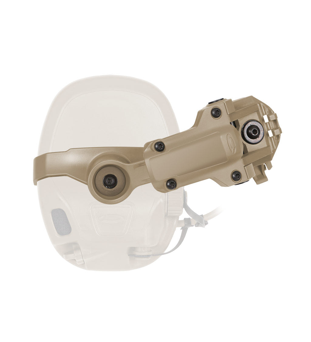 Ops-Core AMP Helmet Rail Mount Kit - official Ops-Core image, Tan; headset not included