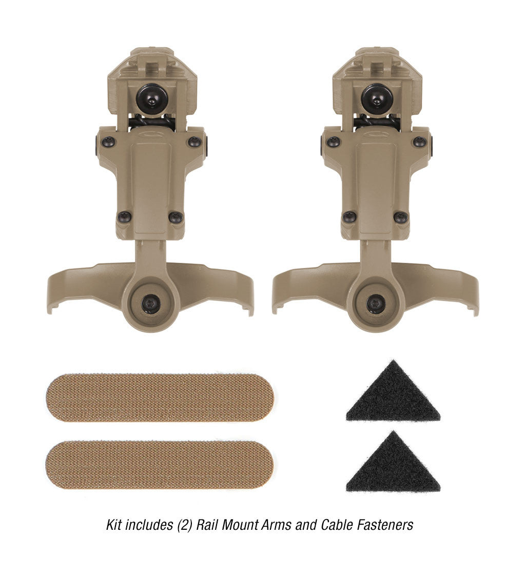 Ops-Core AMP Helmet Rail Mount Kit - official Ops-Core kit components, Tan