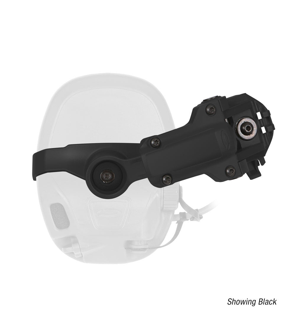 Ops-Core AMP Helmet Rail Mount Kit - official Ops-Core image, Black; headset not included