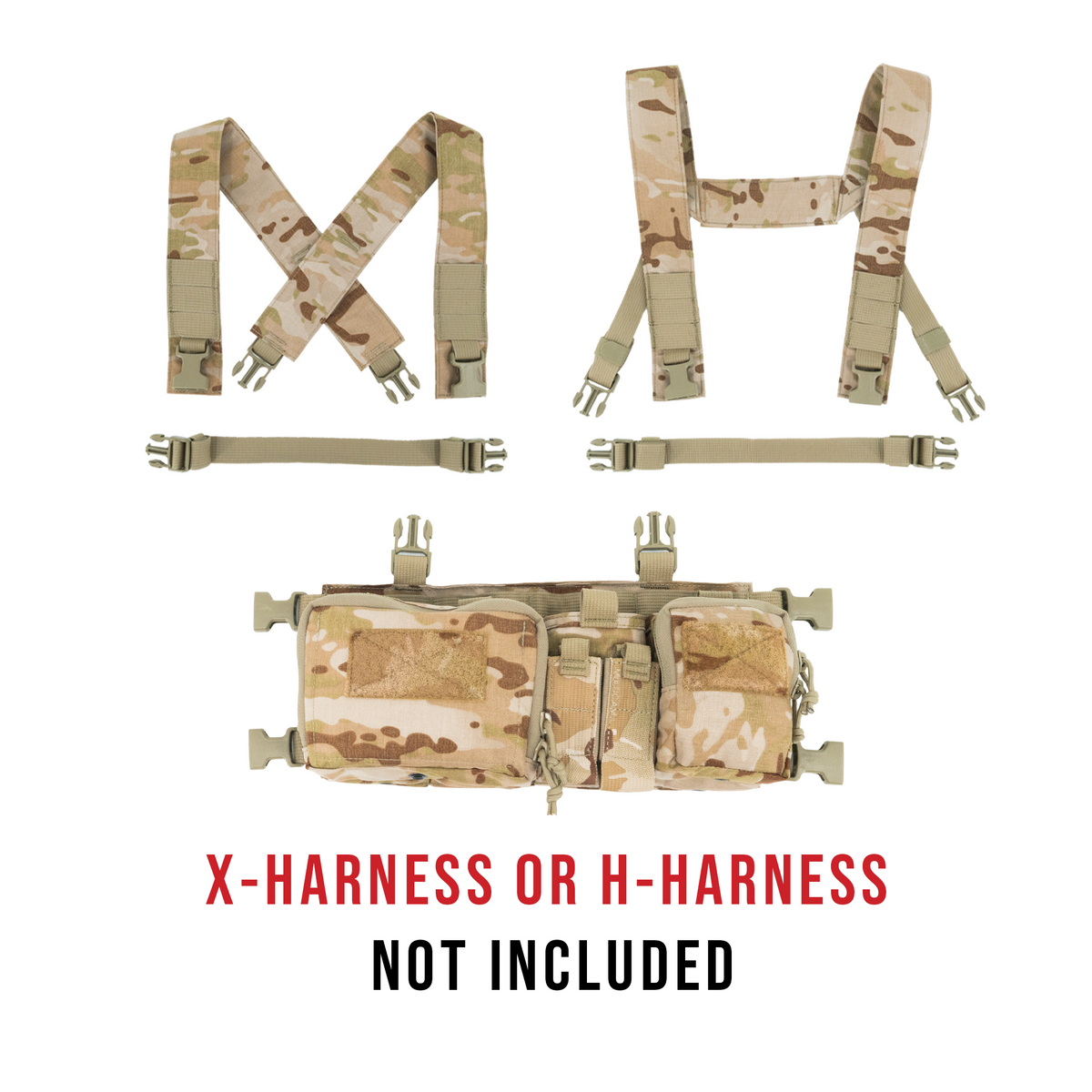 Haley Strategic D3CRH Heavy Chest Rig — Multicam Arid, product view 3
