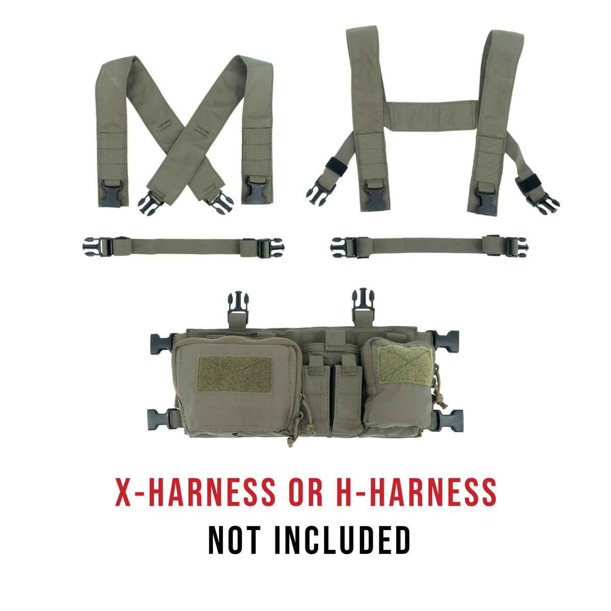 Haley Strategic D3CRH Heavy Chest Rig — Ranger Green, product view 3
