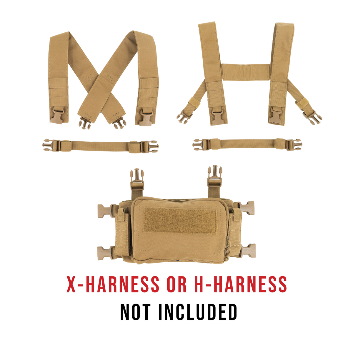 Haley Strategic D3CRM Micro Chest Rig — Coyote Brown, product view 2