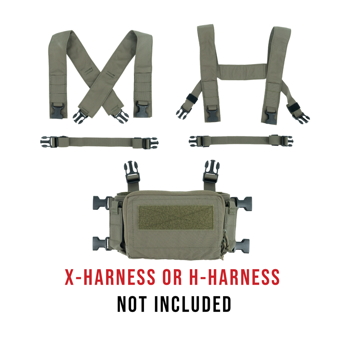 Haley Strategic D3CRM Micro Chest Rig — Ranger Green, product view 2
