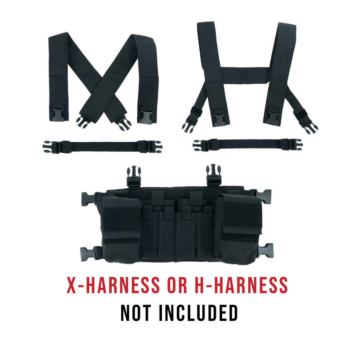 Haley Strategic D3CRX X Chest Rig — Black, product view 2