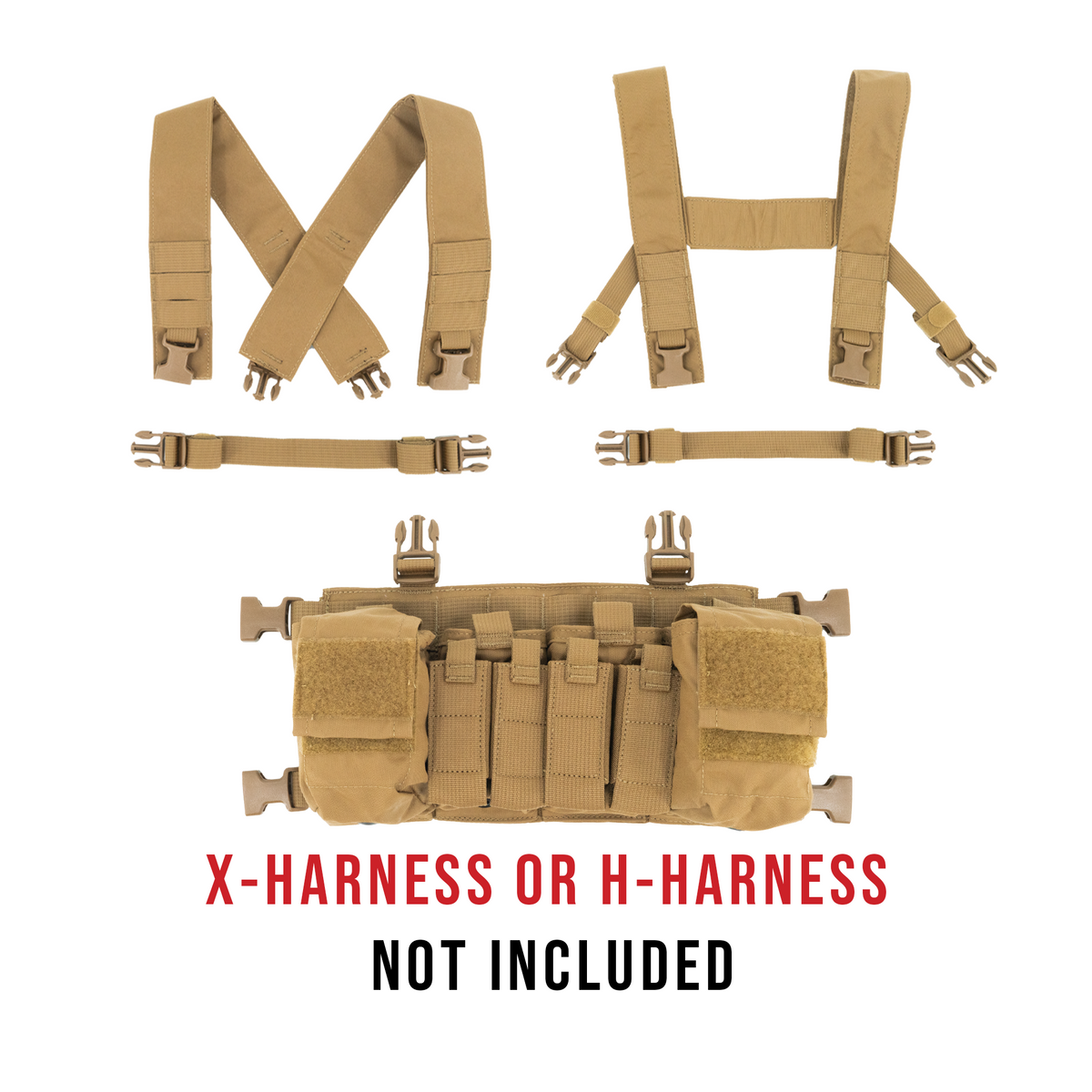 Haley Strategic D3CRX X Chest Rig — Coyote Brown, product view 2