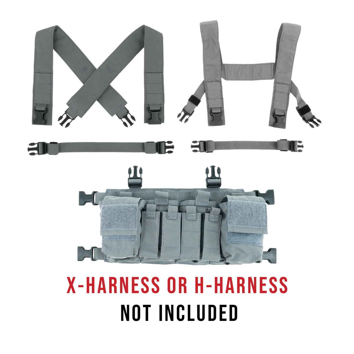 Haley Strategic D3CRX X Chest Rig — Grey, product view 2