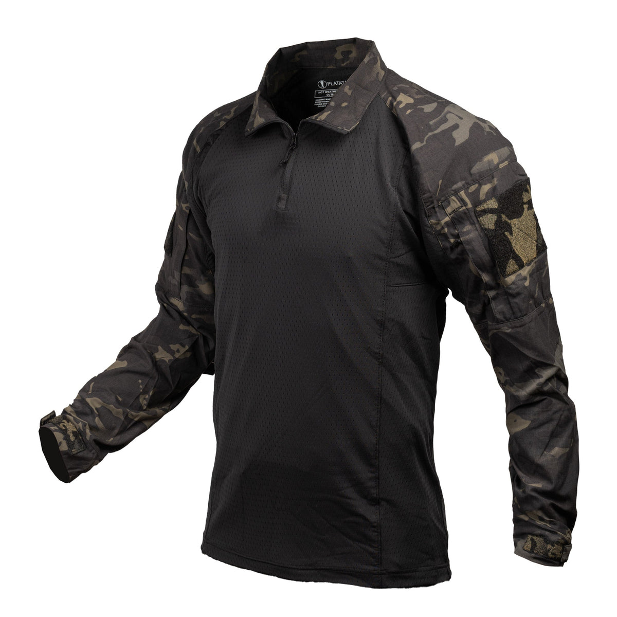 PLATATAC CUTS Combat Shirt - Hot Weather Climate – Multicam Black