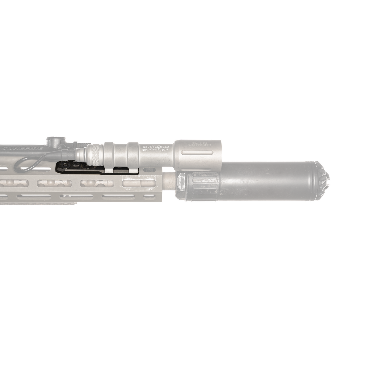 Haley Strategic Thorntail X M-LOK Inline Light Mount — Black, product view 4