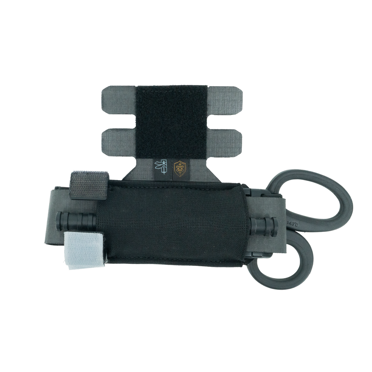 Haley Strategic Tourniquet and Trauma Shear Hanger — Black, product view 1