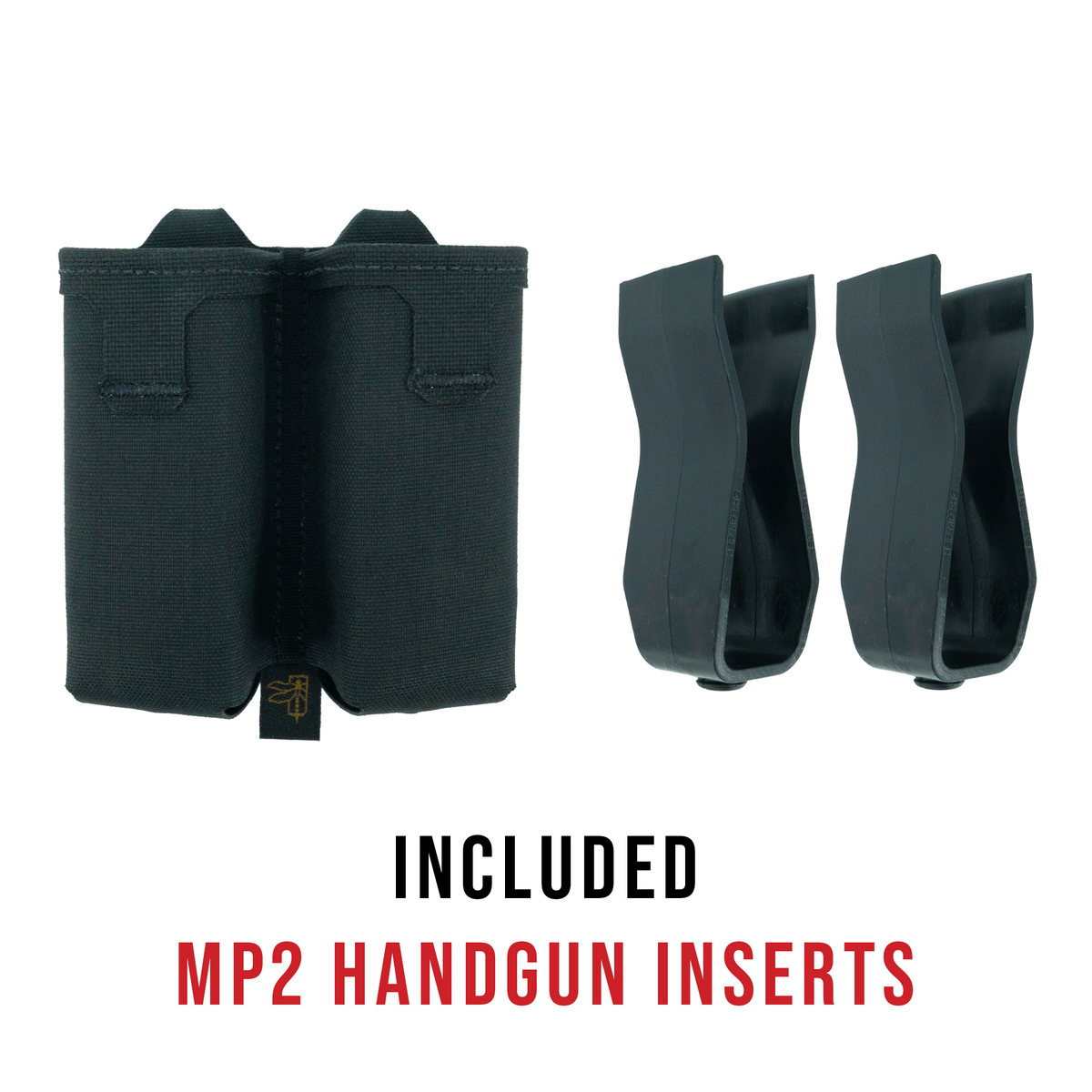 Haley Strategic Double Pistol Mag Pouch — Black, product view 2