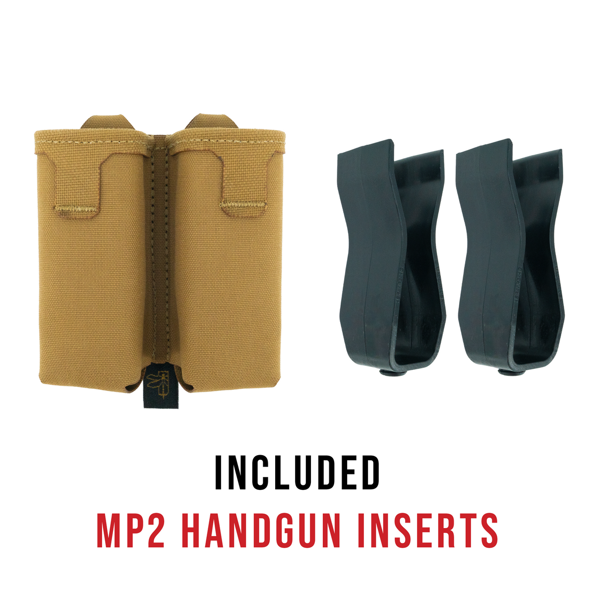 Haley Strategic Double Pistol Mag Pouch — Coyote Brown, product view 2