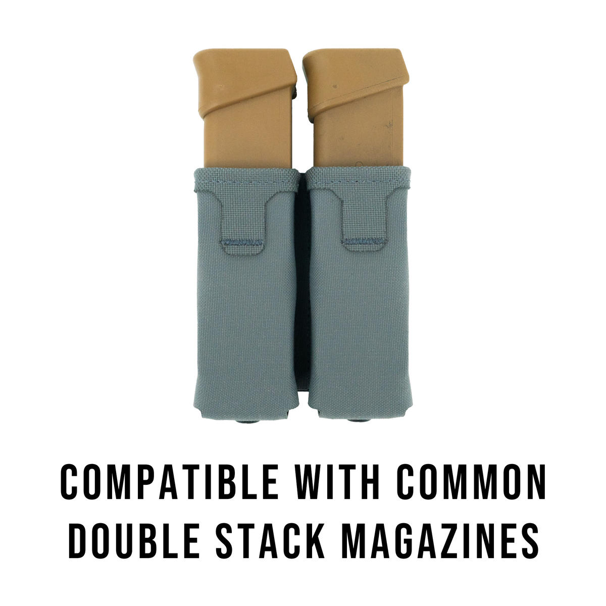 Haley Strategic Double Pistol Mag Pouch — Grey, product view 4
