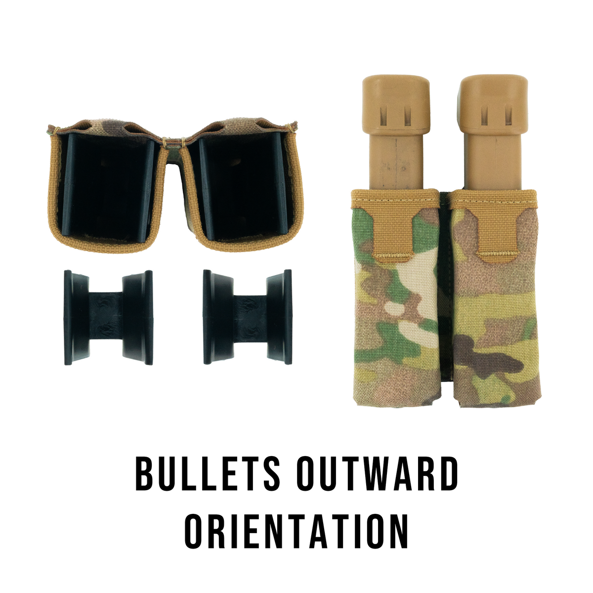 Haley Strategic Double Pistol Mag Pouch — Multicam, product view 4