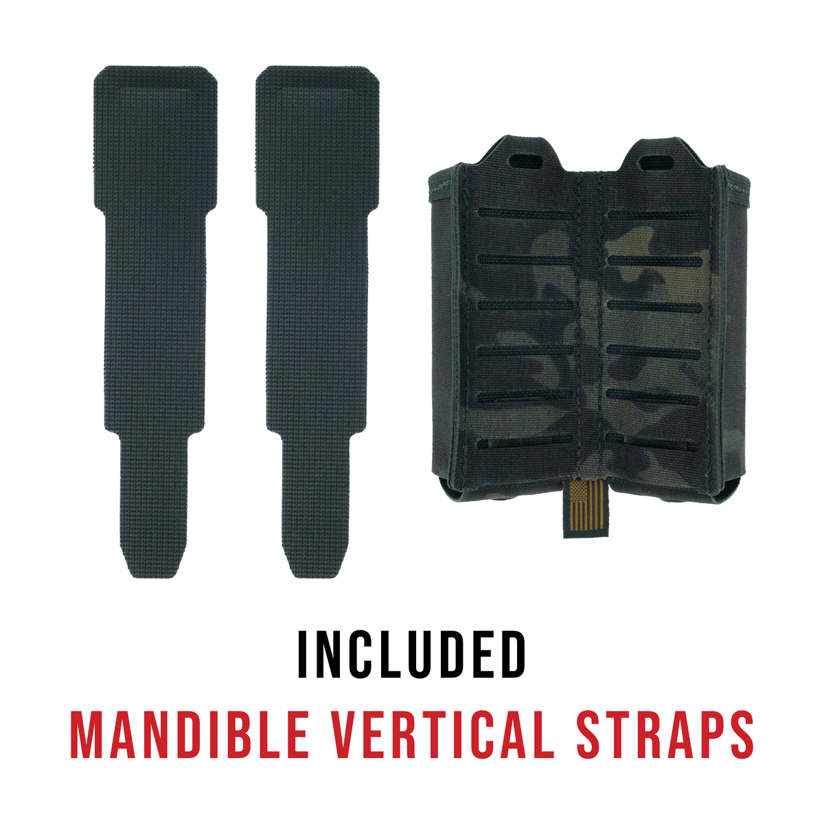 Haley Strategic Double Pistol Mag Pouch — Multicam Black, product view 3