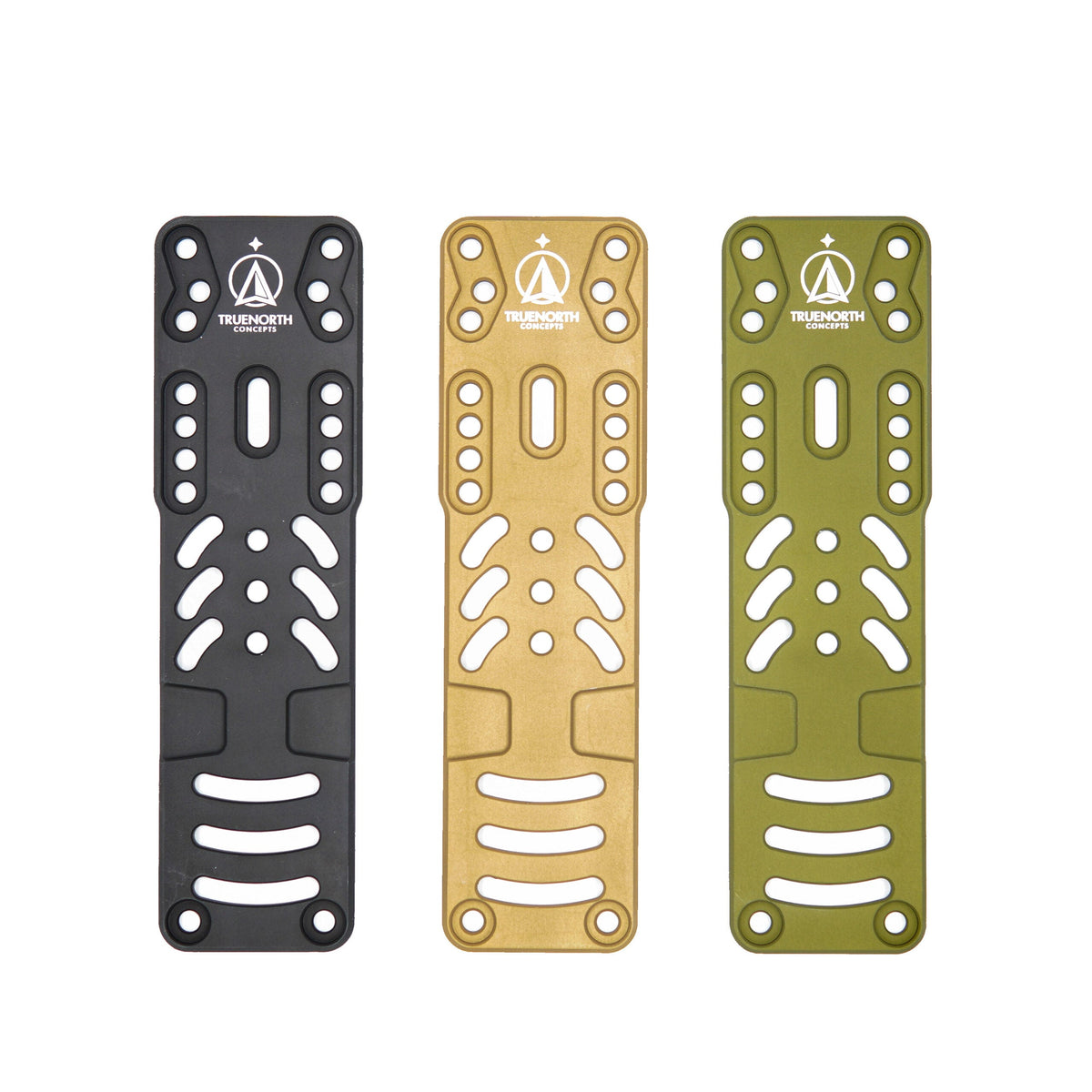 True North Concepts Rigid Holster Platform – Black, FDE Brown und OD Green im Vergleich