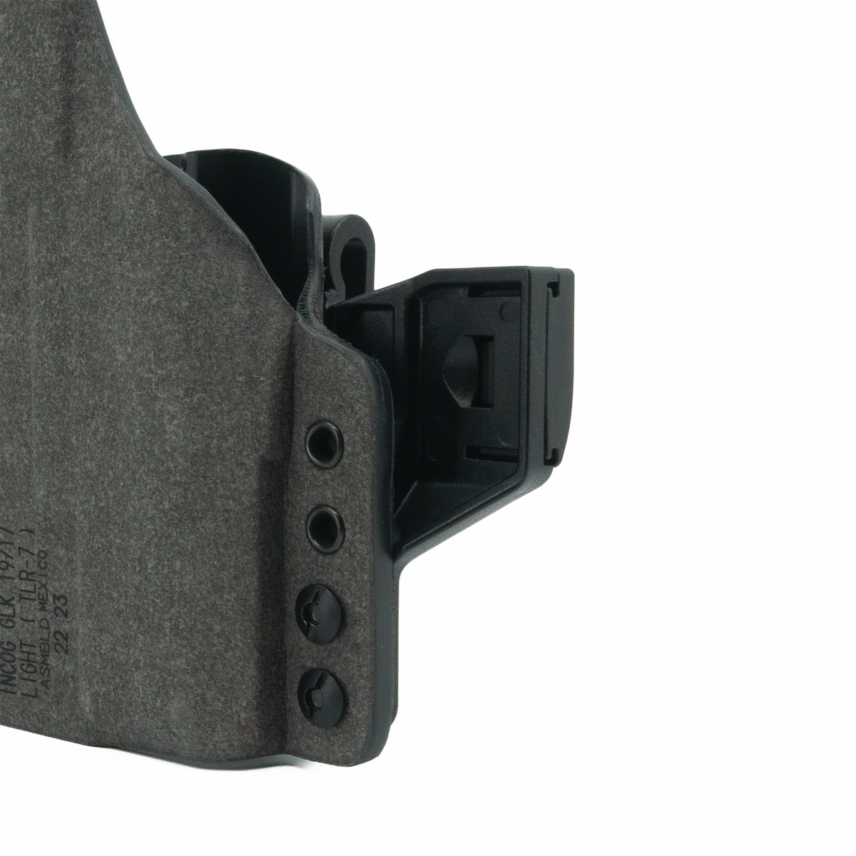 Haley Strategic Incog X Holster - Staccato CS/C2/P — Grey, No Light + Mag Caddy Right, product view 5