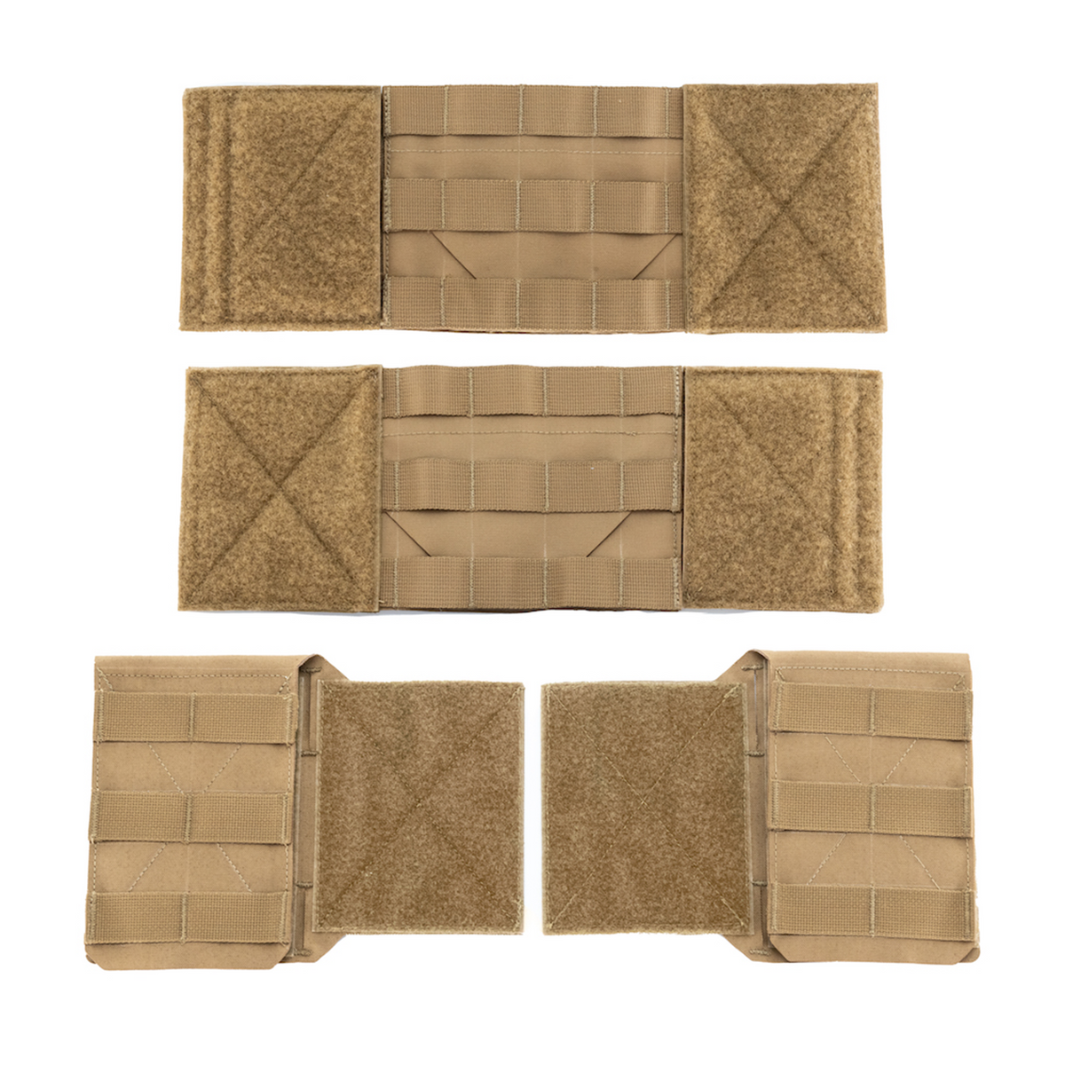 Haley Strategic Thorax Cummerbund and Side Entry Panel Set — Coyote Brown, product view 1