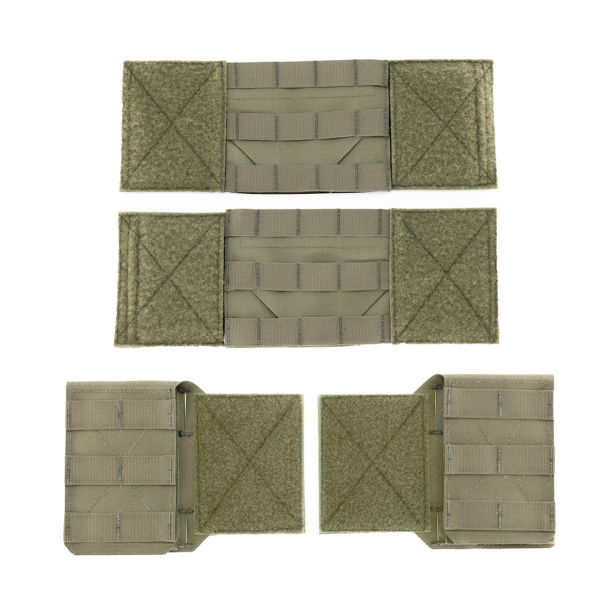 Haley Strategic Thorax Cummerbund and Side Entry Panel Set — Ranger Green, product view 1