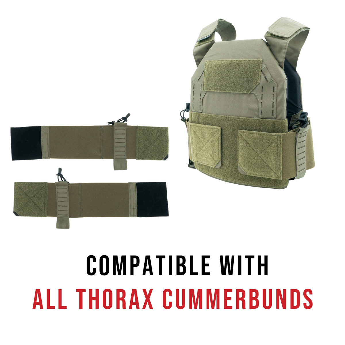 Haley Strategic Thorax Incog Plate Bags — Ranger Green, product view 3