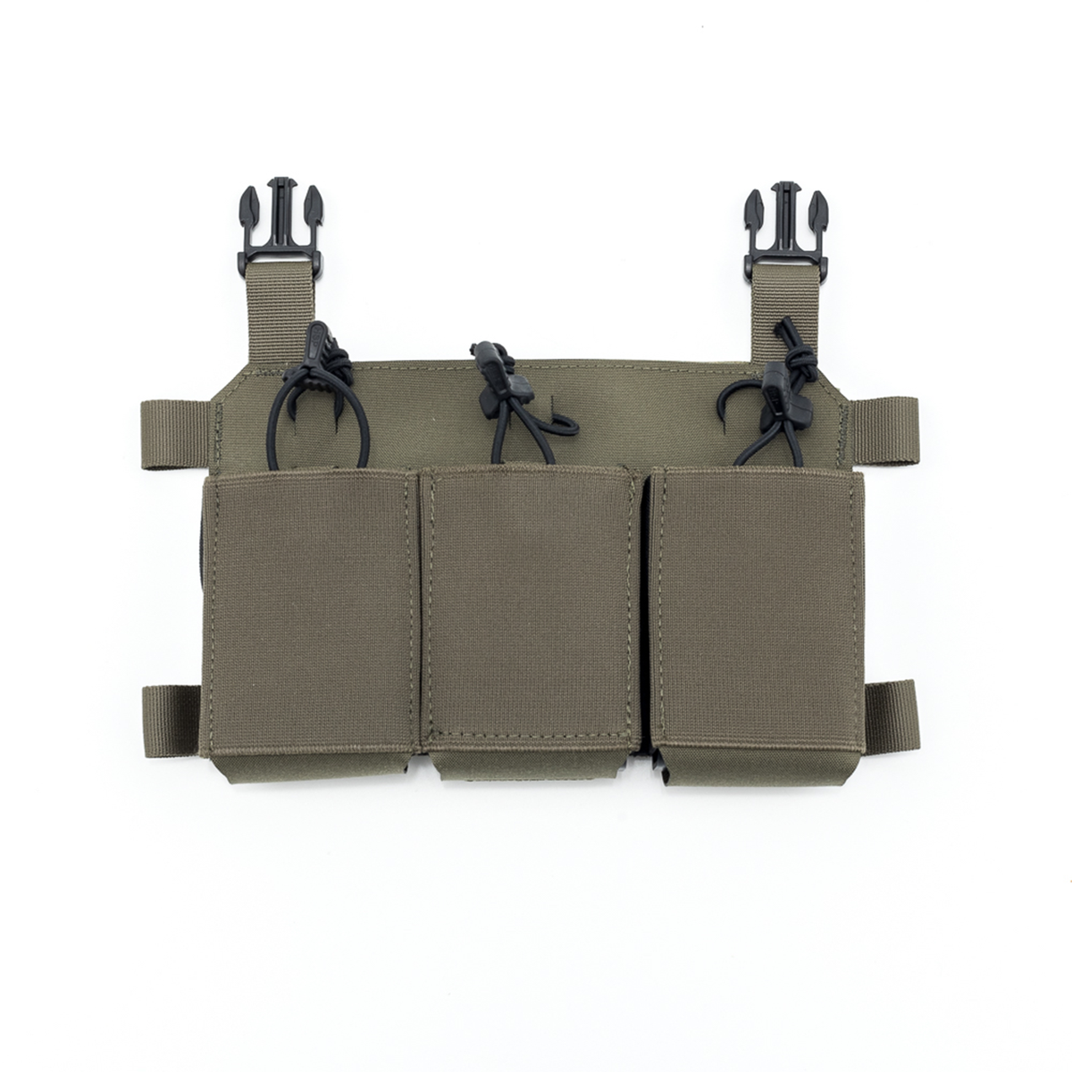 Haley Strategic Thorax Triple Rifle Mag Placard w/ MP2 — Ranger Green, product view 1