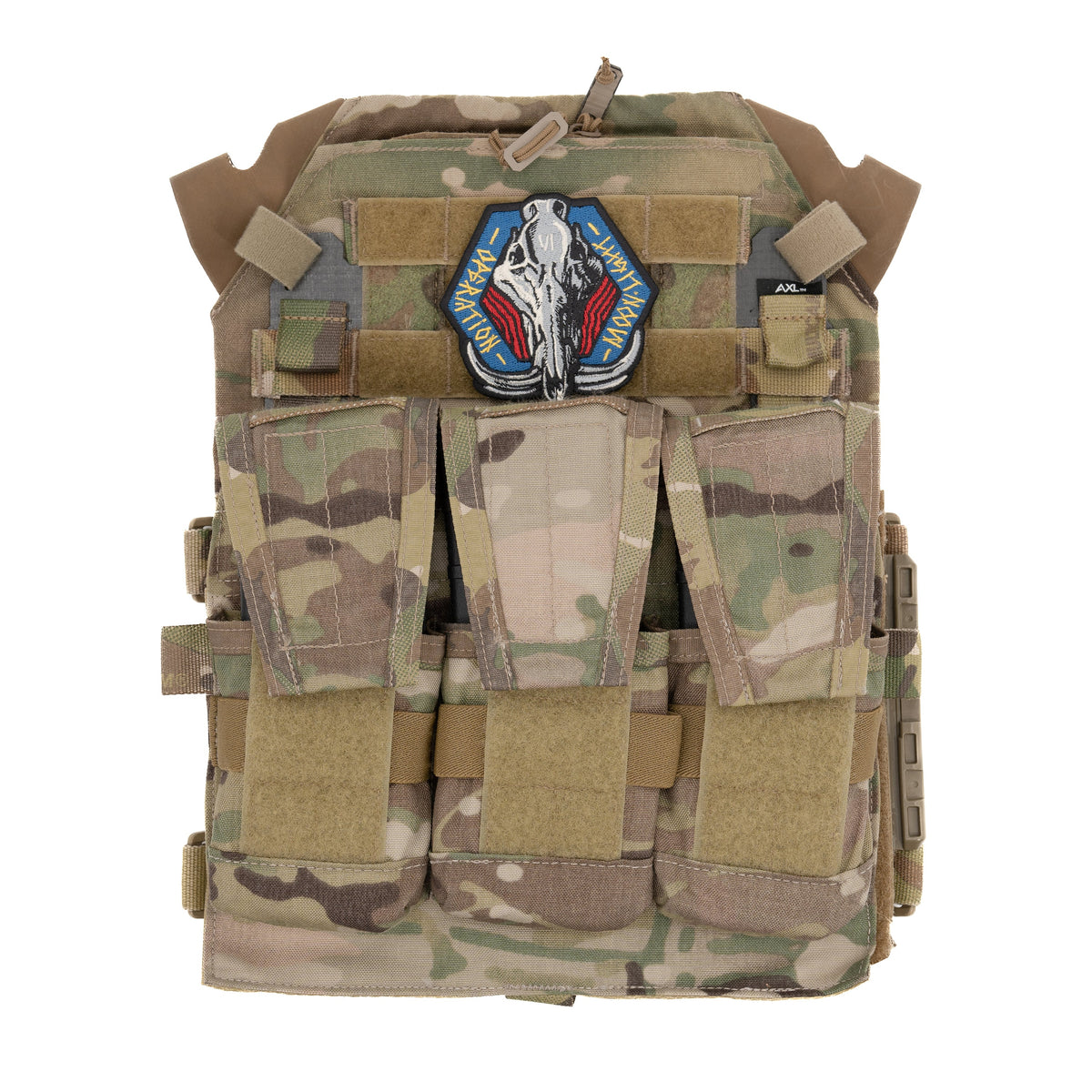 AXL Advanced Admin Zipper Insert for Crye JPC – Multicam – JPC zipper insert installed in Multicam carrier