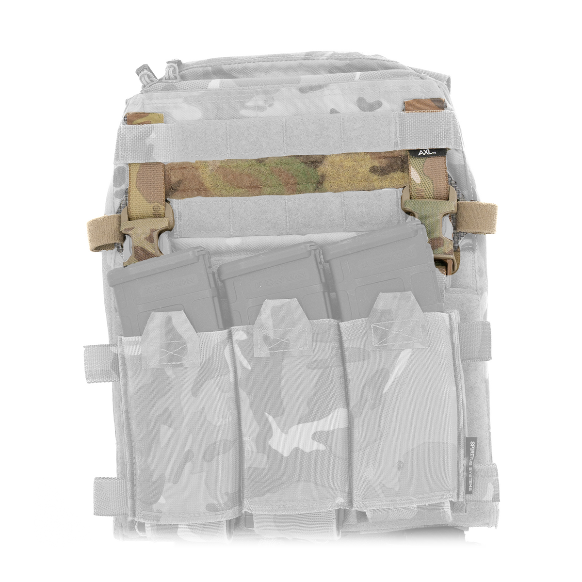 AXL Advanced Adaptive Vest Placard (AVP) for Crye AVS – M – Multicam – highlighted patterned AVS placard adapter