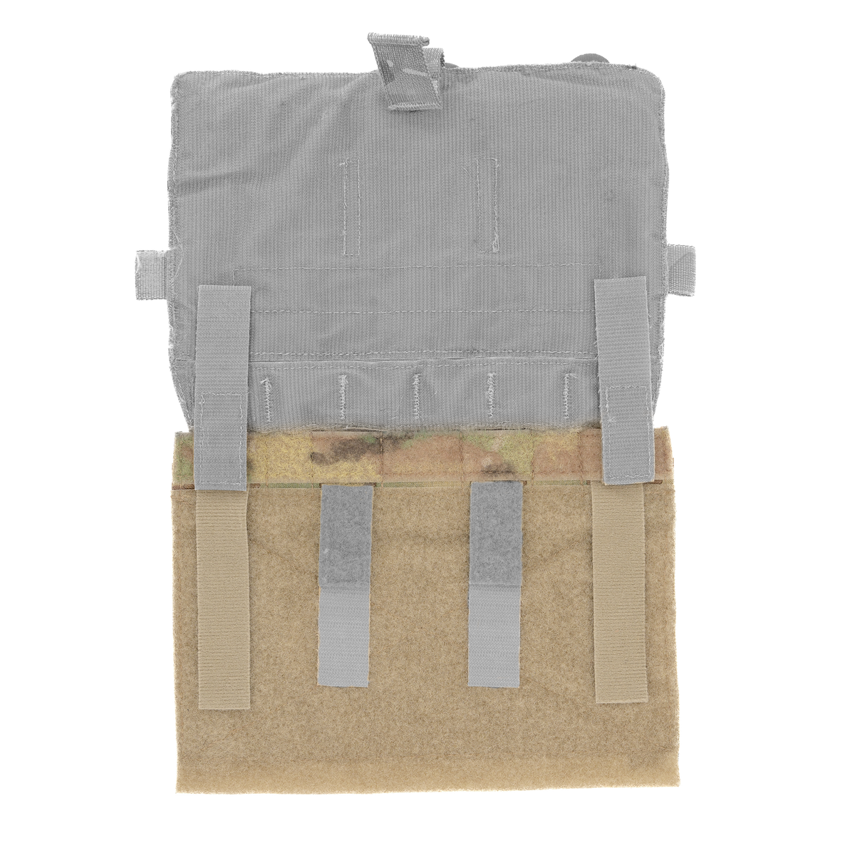 AXL Advanced Placard Conversion for Crye Front Flaps – Multicam – patterned strip on highlighted conversion panel