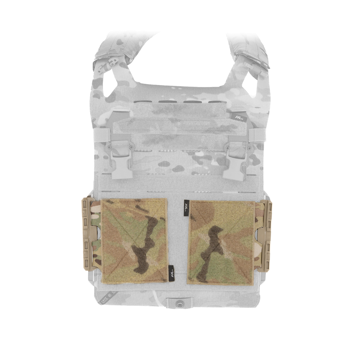 AXL Advanced SPC Tubes Adapter – Pair – Multicam – highlighted patterned SPC Tubes Adapters