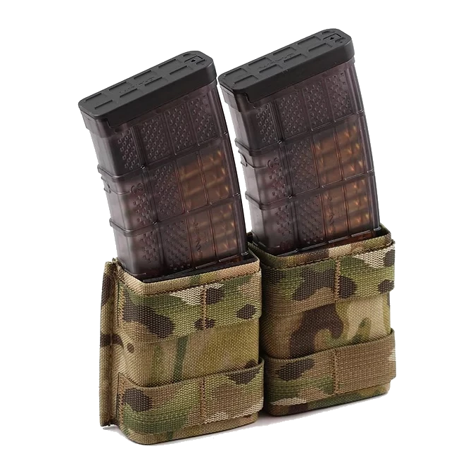 Esstac Double 5.56 Shorty KYWI Pouch - Multicam / Webbing - Esstac manufacturer photograph #color_multicam