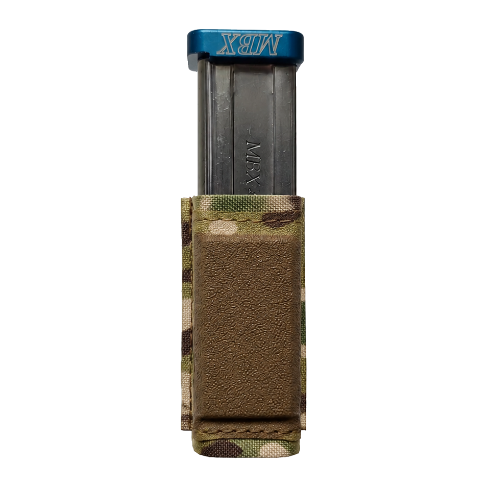Esstac Magnet Single Pistol KYWI Pouch - Multicam - colour illustration based on Esstac manufacturer photograph #color_multicam