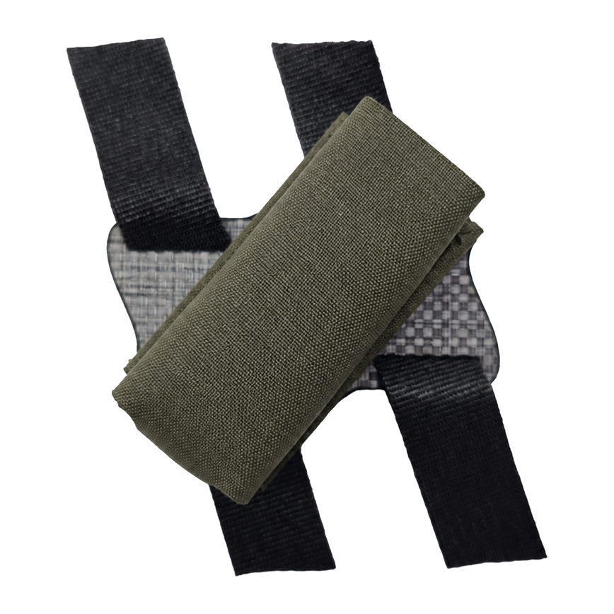 Esstac Single 40° Angled Pistol KYWI Pouch - Ranger Green / Right Handed - colour illustration based on Esstac manufacturer photograph #color_ranger green