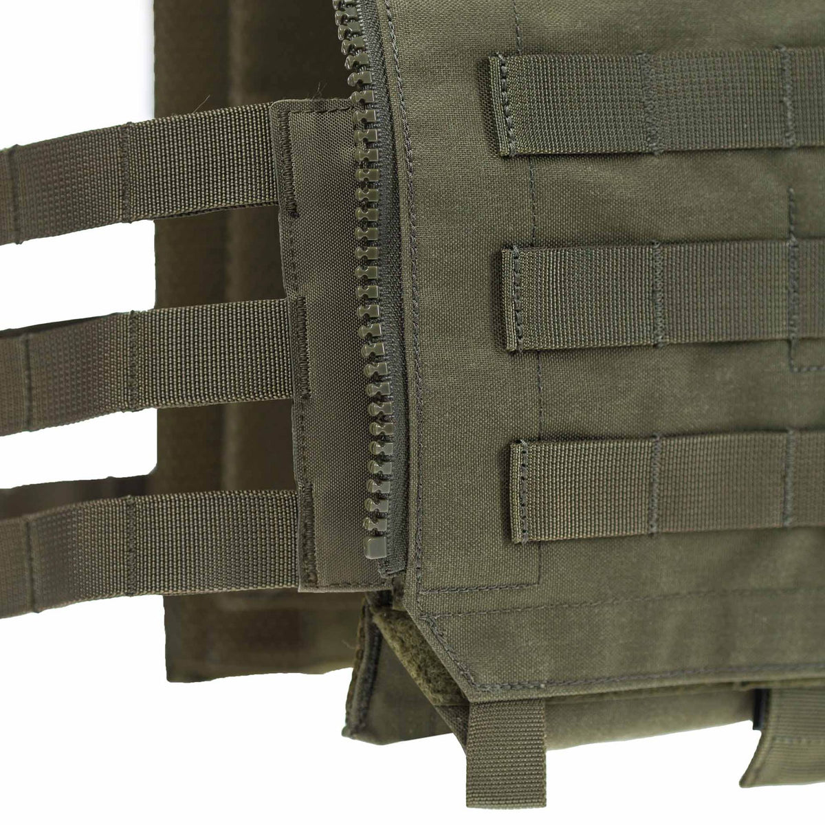 Lindnerhof LT025/V-A2 in Stone Grey - Rear zip-panel attachment detail