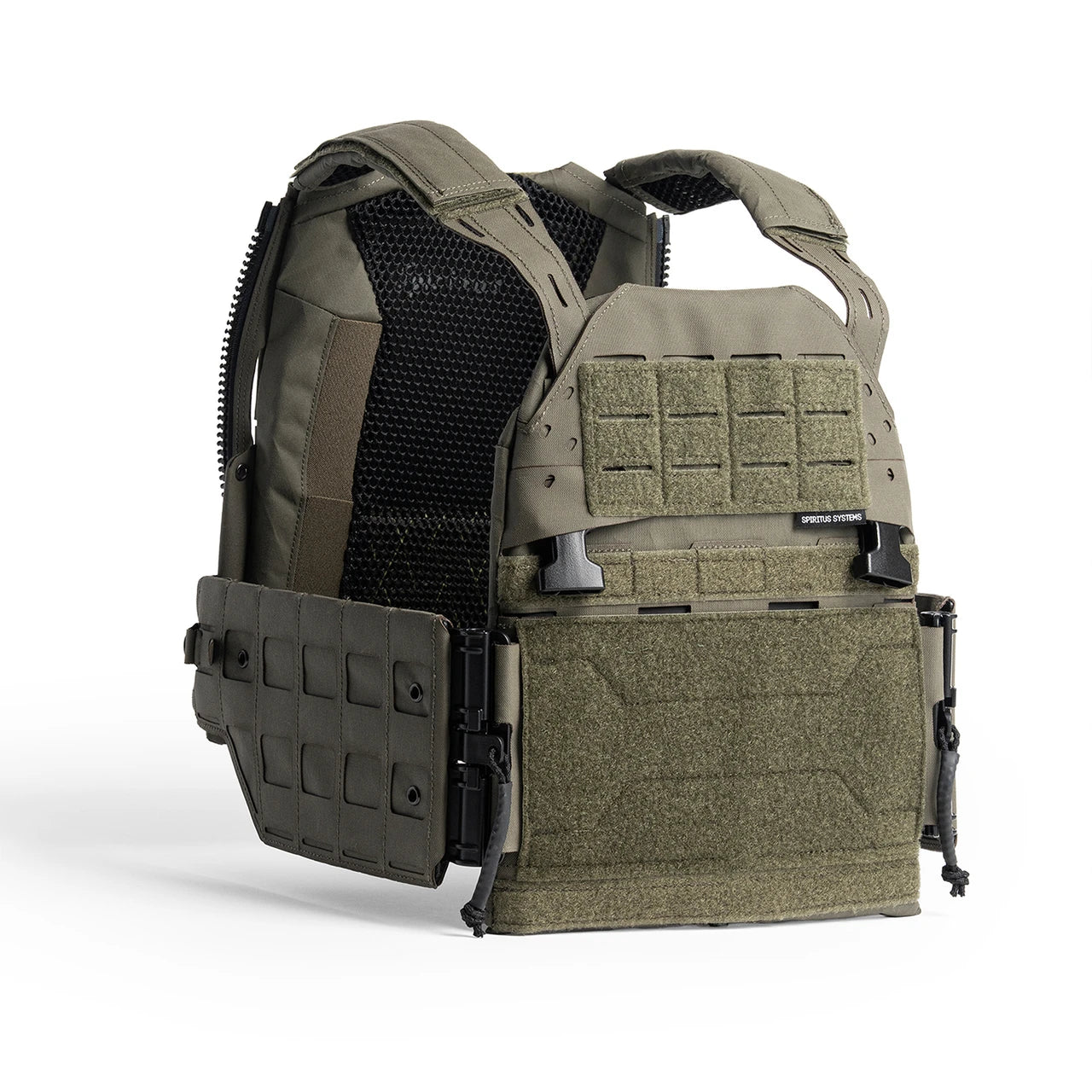 Spiritus Systems LV-120 Plate Carrier Kit in Ranger Green – Dreiviertelansicht von vorn #color_ranger green